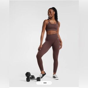 Adapt Fleck Bra & Leggings in Chocolate Brown